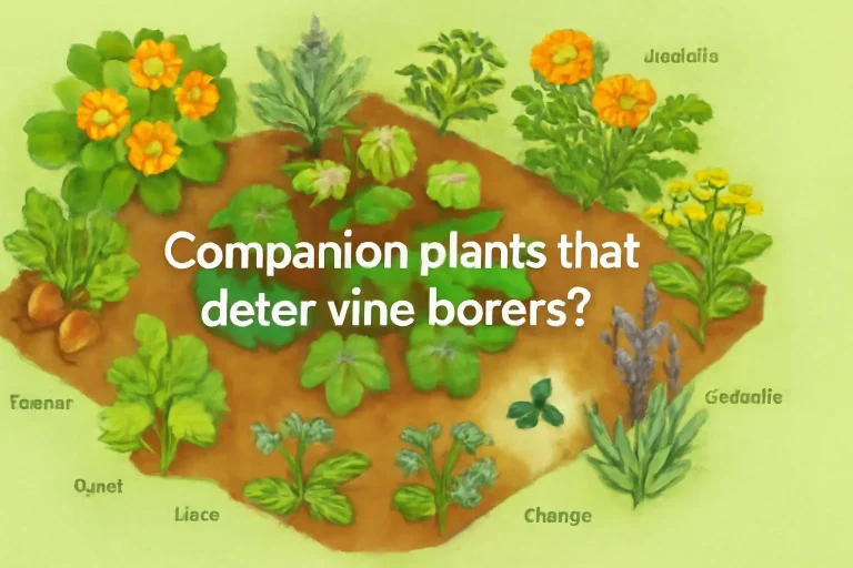 Companion plants that deter vine borers?