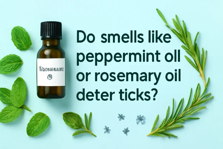 Do smells like peppermint oil or rosemary oil deter ticks?