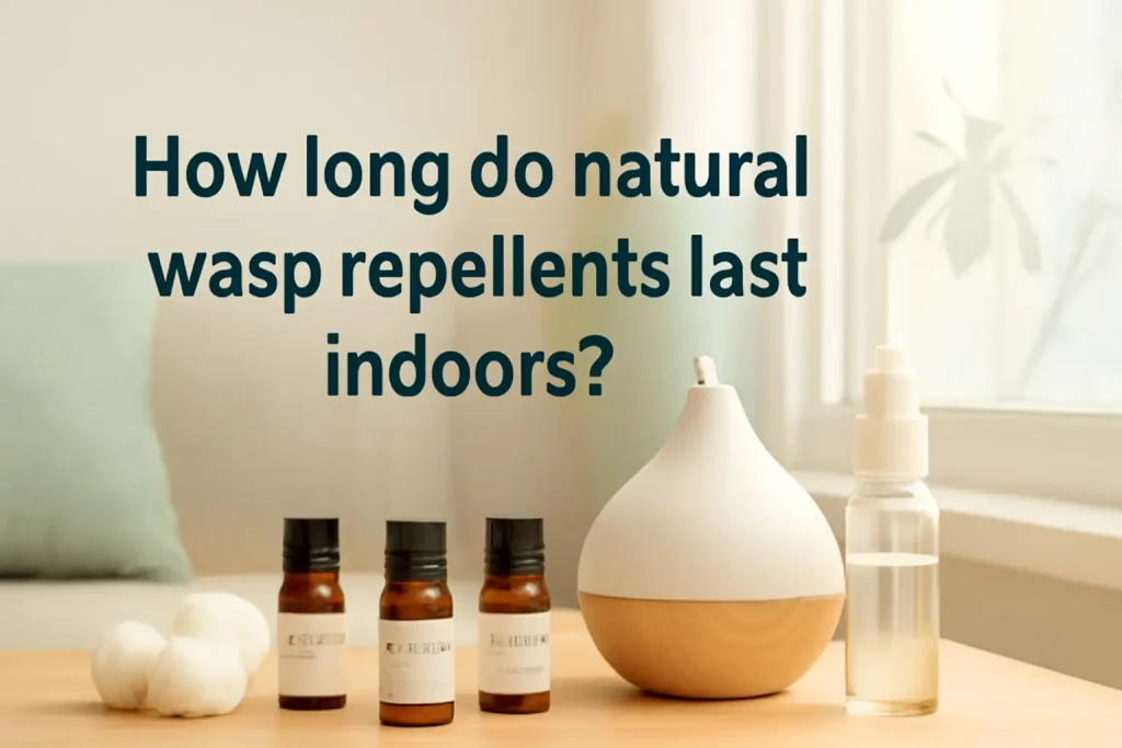 How long do natural wasps repellents last indoors?