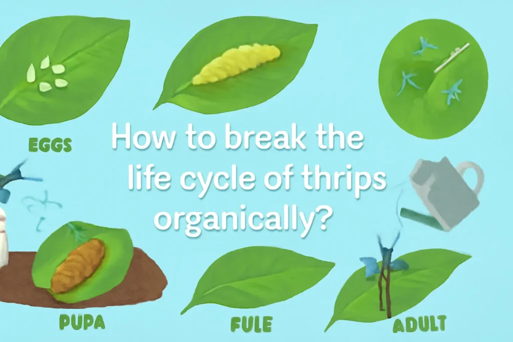 How to break the life cycle of thrips organically?