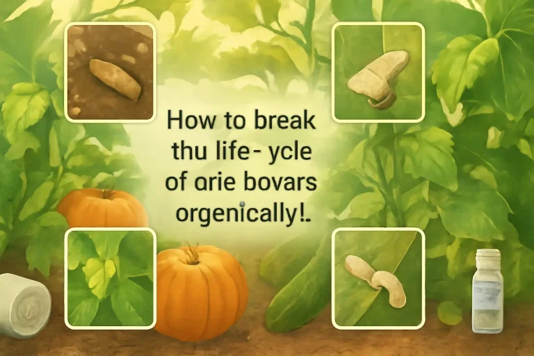 How to break the life cycle of vine borers organically?