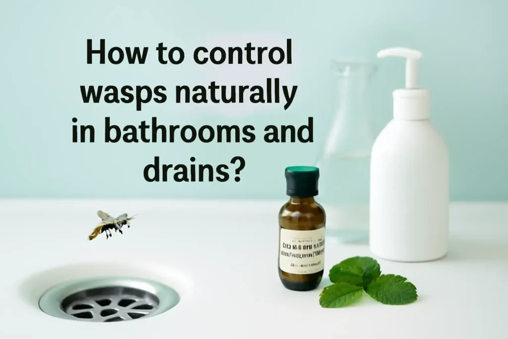 How to control wasps naturally in bathrooms and drains?