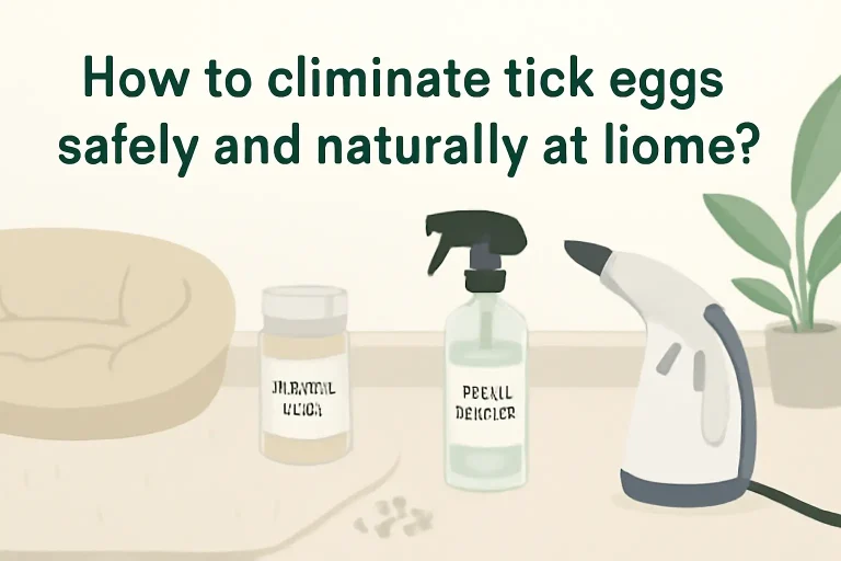 How to eliminate ticks eggs safely and naturally at home?