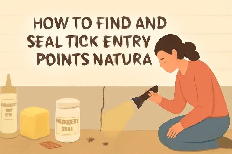 How to find and seal ticks entry points naturally?