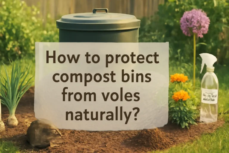 How to protect compost bins from voles naturally?