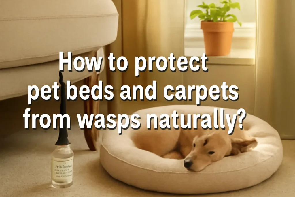 How to protect pet beds and carpets from wasps naturally?