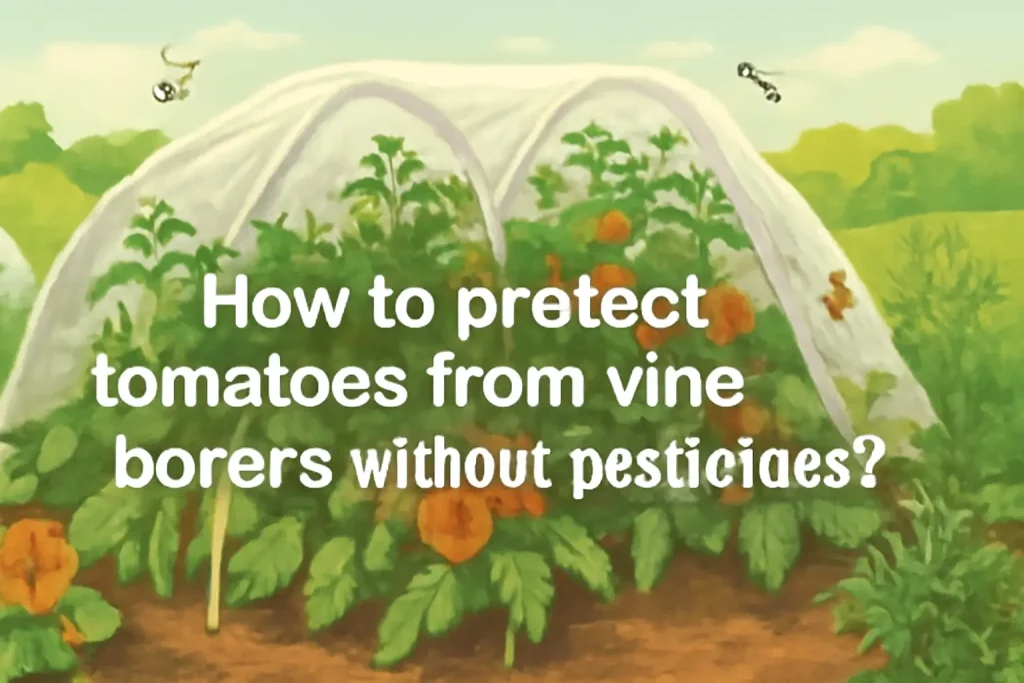 How to protect tomatoes from vine borers without pesticides?