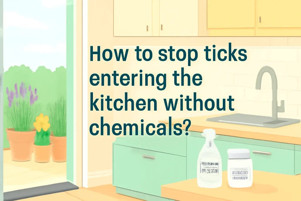 How to stop ticks entering the kitchen without chemicals?