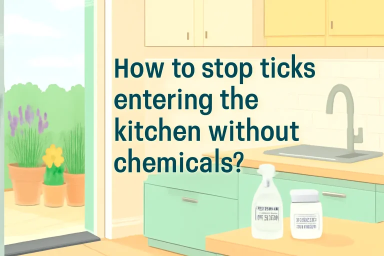 How to stop ticks entering the kitchen without chemicals?
