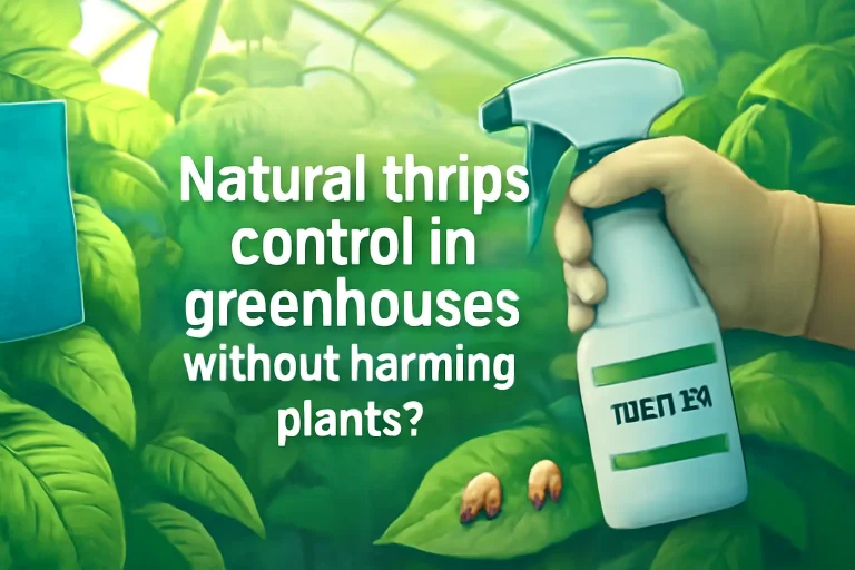 Natural thrips control in greenhouses without harming plants?