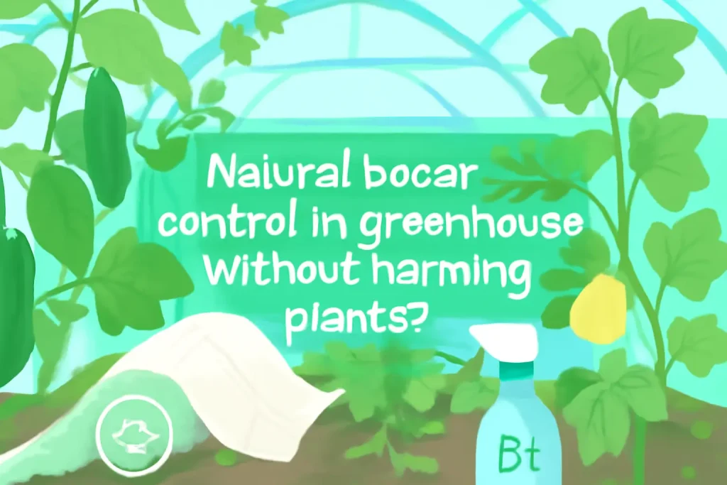 Natural vine borers control in greenhouses without harming plants?