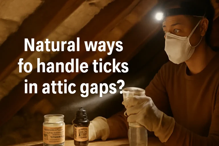 Natural ways to handle ticks in attic gaps?