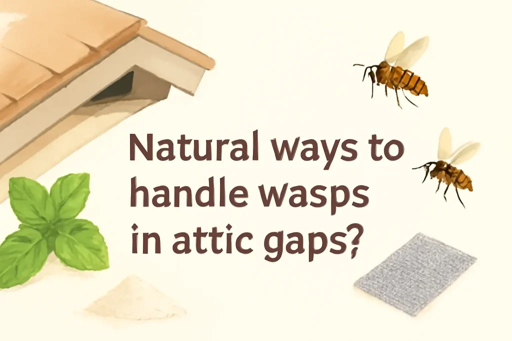 Natural ways to handle wasps in attic gaps?