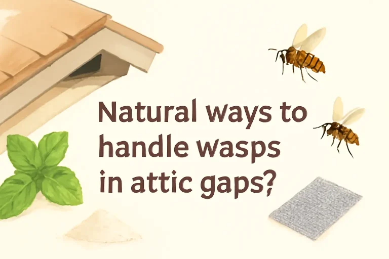 Natural ways to handle wasps in attic gaps?