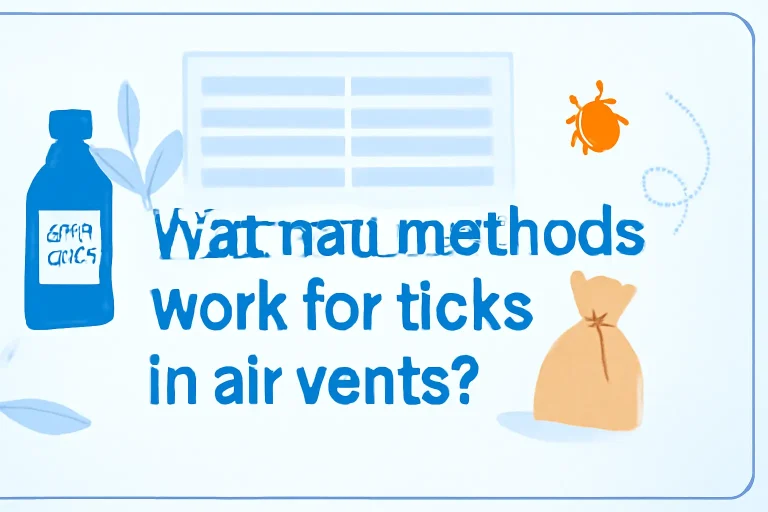 What natural methods work for ticks in air vents?