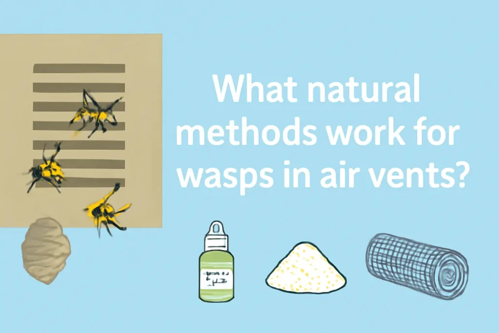 What natural methods work for wasps in air vents?