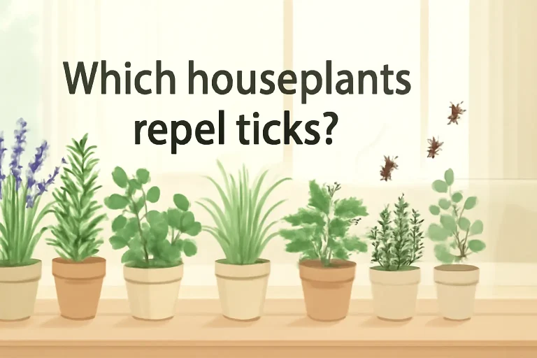 Which houseplants repel ticks?