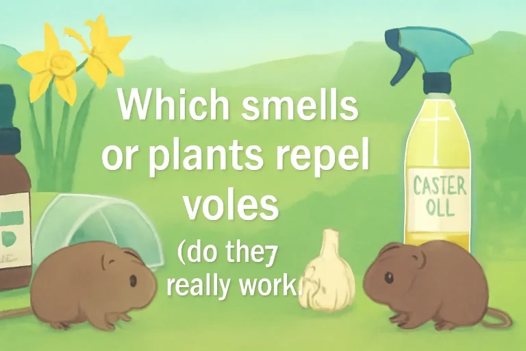 Which smells or plants repel voles (do they really work)?