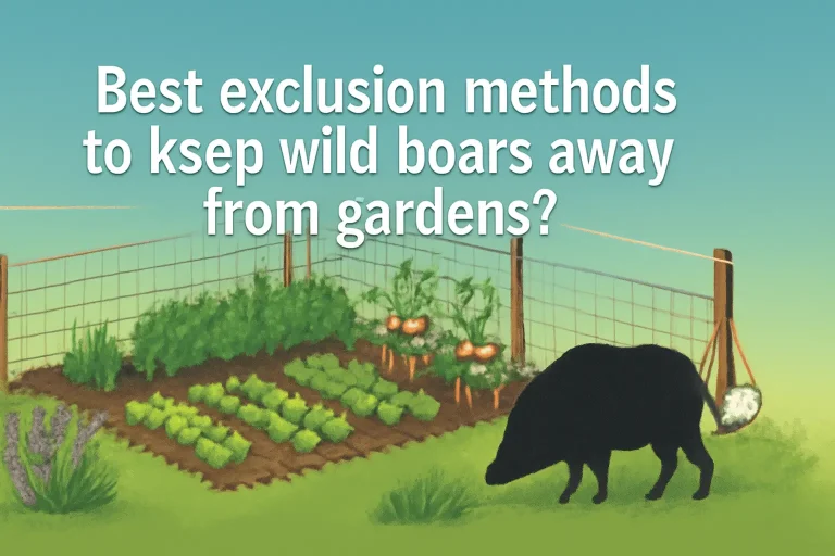 Best exclusion methods to keep wild boars away from gardens?