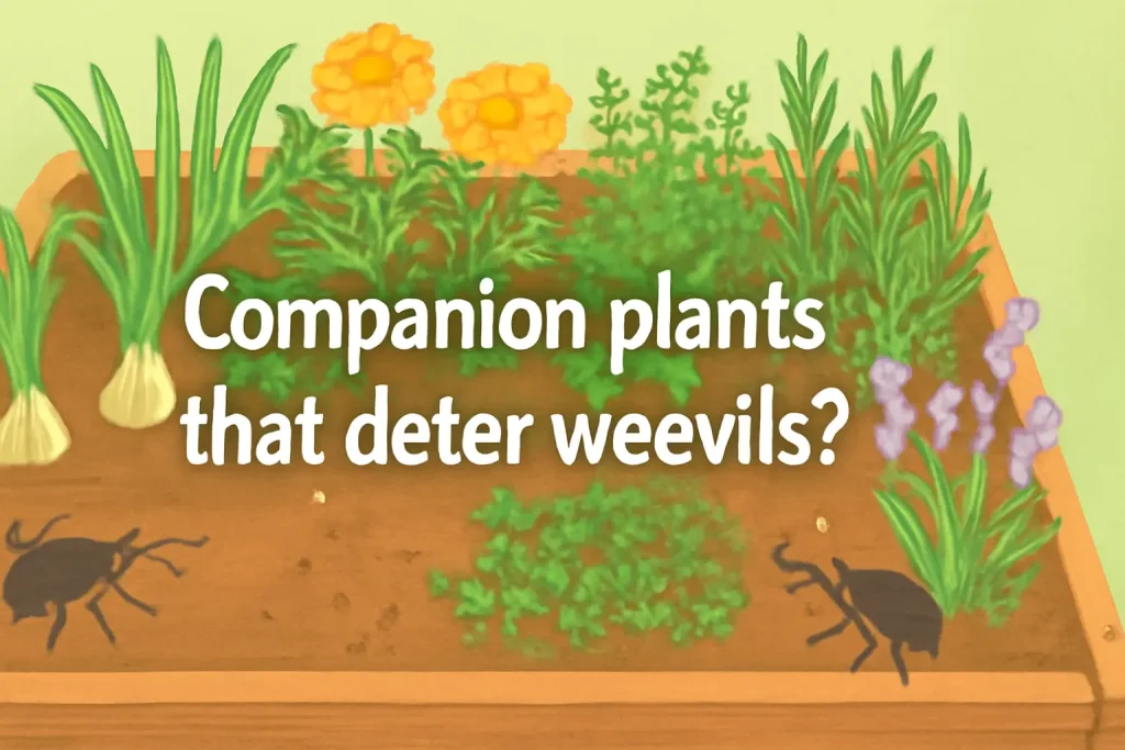 Companion plants that deter weevils?