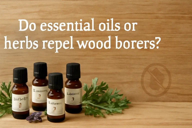 Do essential oils or herbs repel wood borers?
