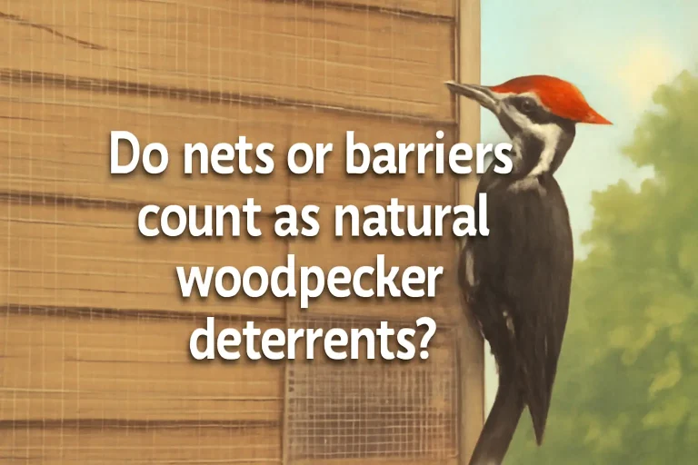 Do nets or barriers count as natural woodpeckers deterrents?