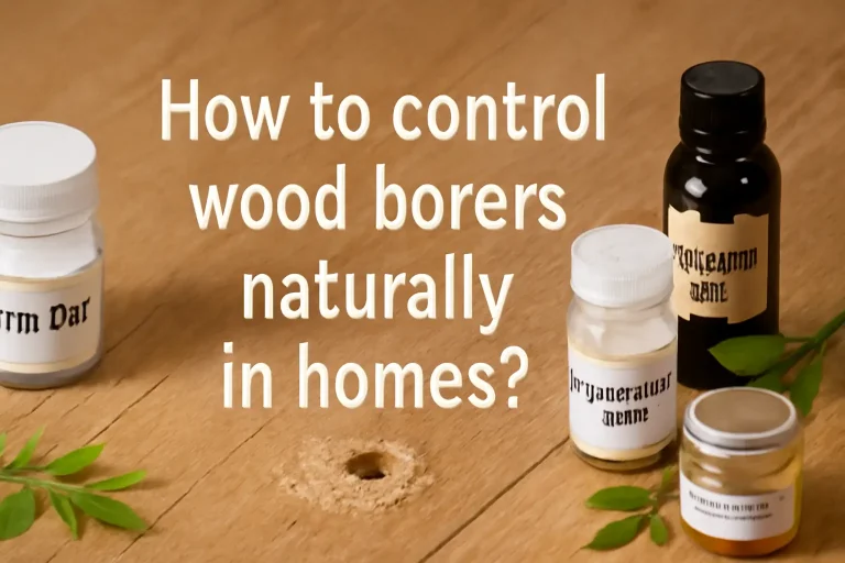 How to control wood borers naturally in homes?