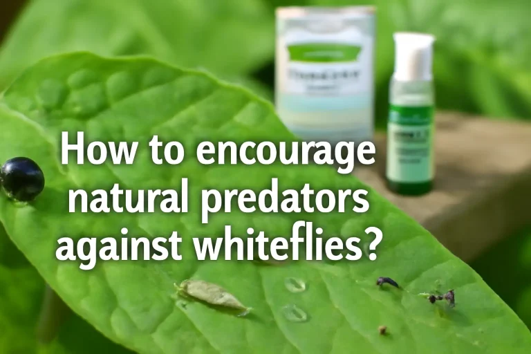 How to encourage natural predators against whiteflies?