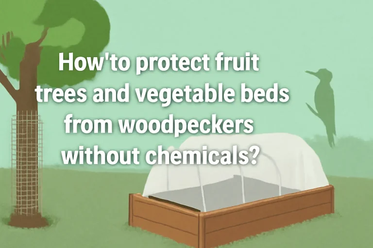 How to protect fruit trees and vegetable beds from woodpeckers without chemicals?