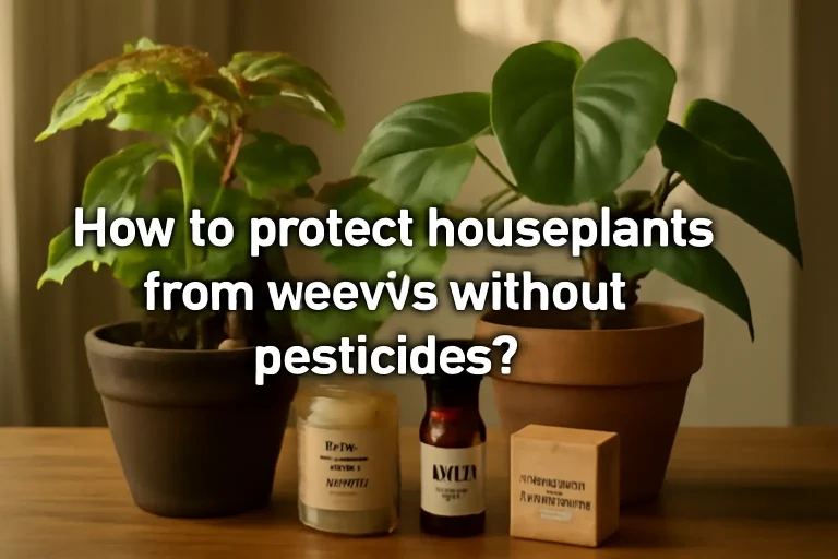 How to protect houseplants from weevils without pesticides?