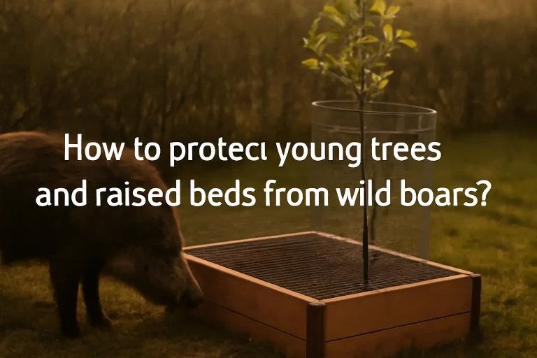 How to protect young trees and raised beds from wild boars?