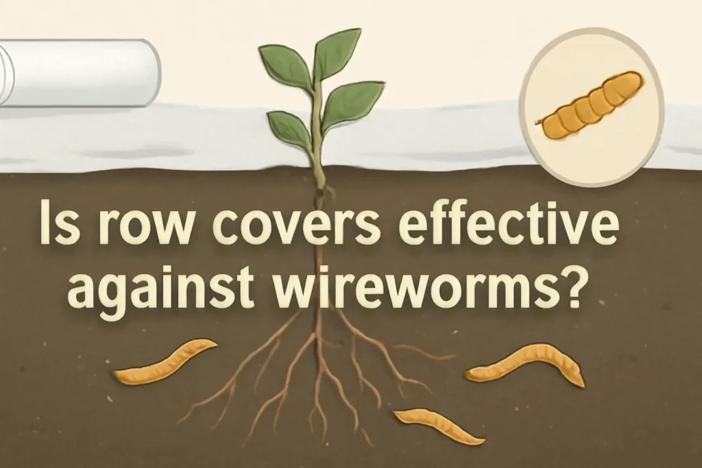 Is row covers effective against wireworms?