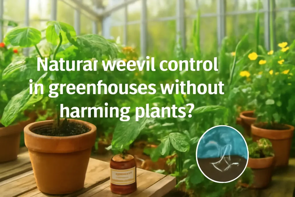 Natural weevils control in greenhouses without harming plants?