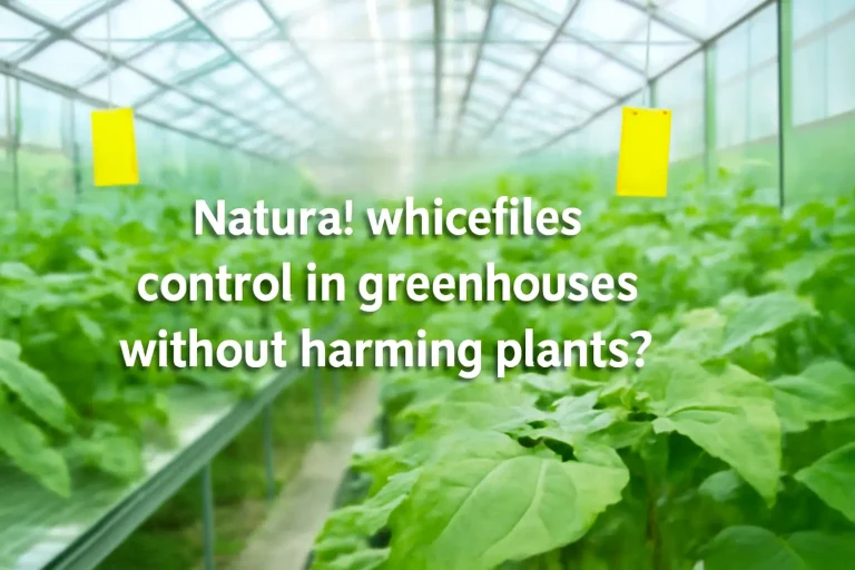 Natural whiteflies control in greenhouses without harming plants?