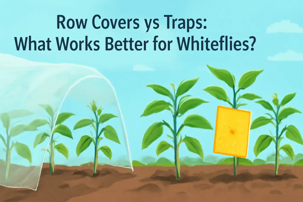 Row covers vs traps: what works better for whiteflies?