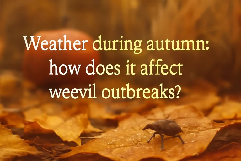 Weather during autumn: how does it affect weevils outbreaks?