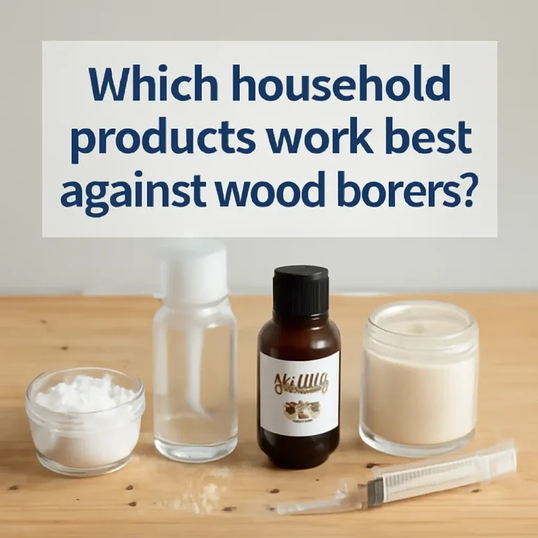 Which household products work best against wood borers?